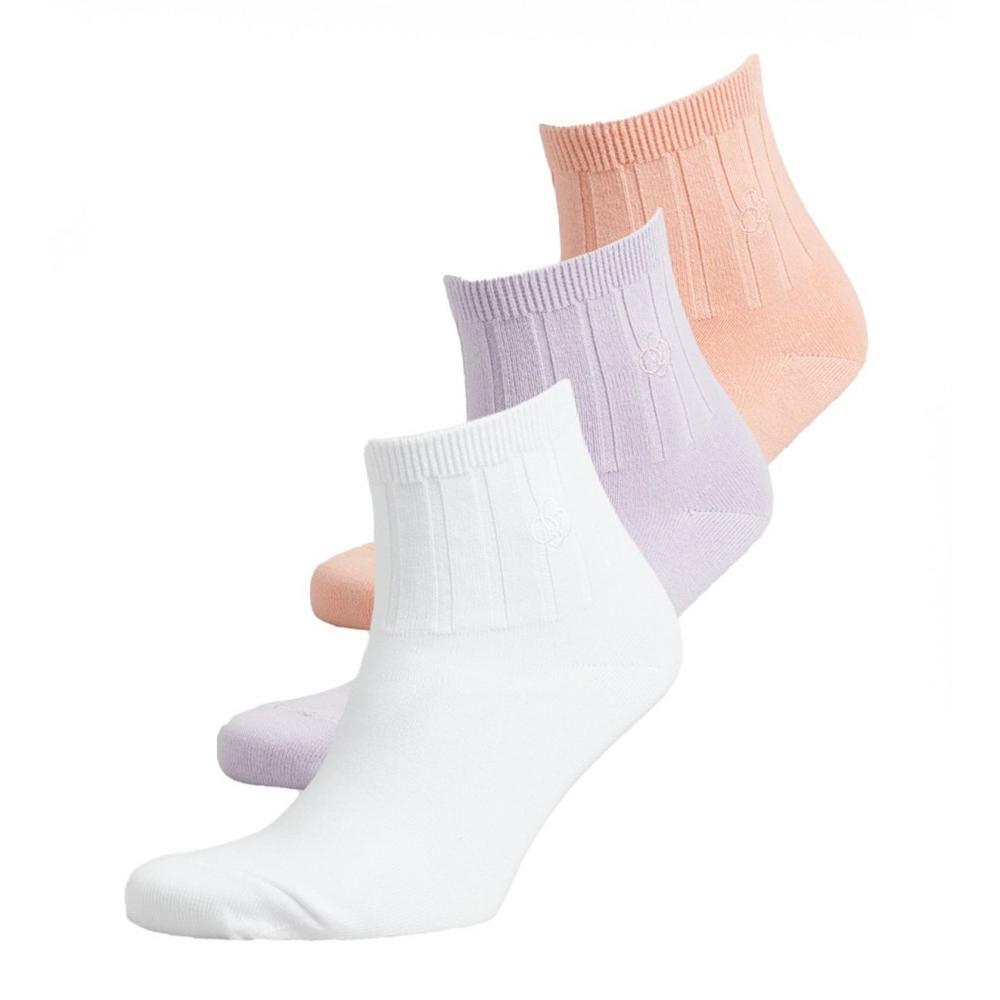 Superdry Chaussettes Orange/Mauve/Blanc Femme Superdry Ankle Sock
