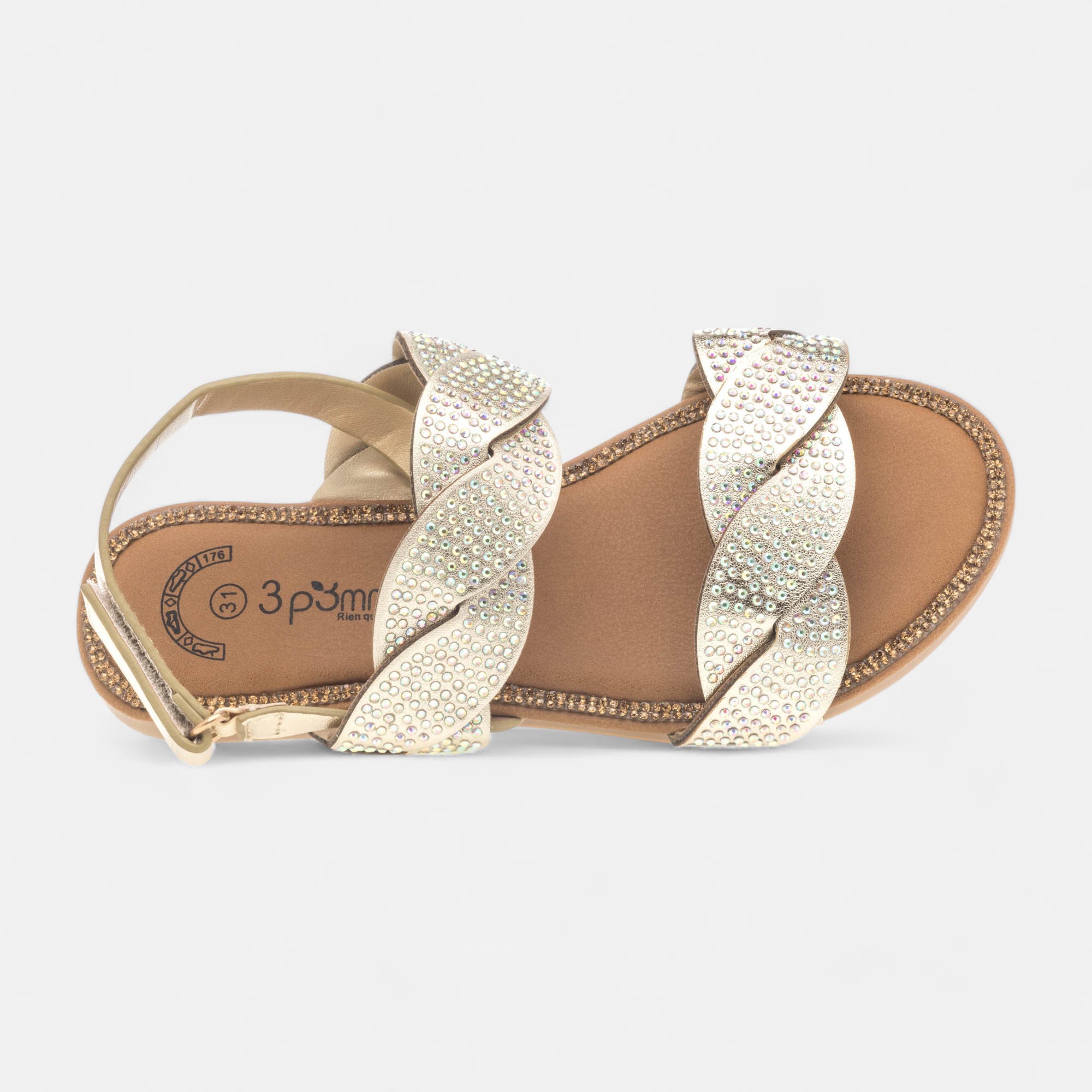Nu-pieds Fille or