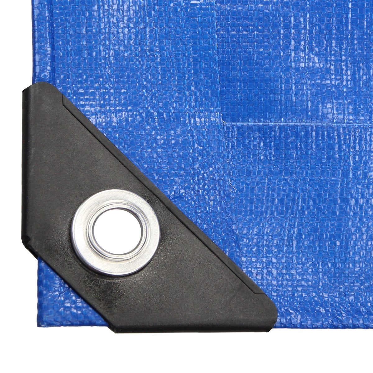 ECD Germany Afdekzeil met ogen, 6x8m, 48m², 260g/m², Blauw, Polyethyleen, Schimmelwerend, Waterdicht, Scheurvast, Beschermhoes, Boothoes, Tuinhoes, Houten hoes, Hoes voor tuinmeubelen, Zwembad, Auto