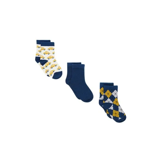 Lot de 3 paires de chaussettes   Bleu        de               P'tit bisou