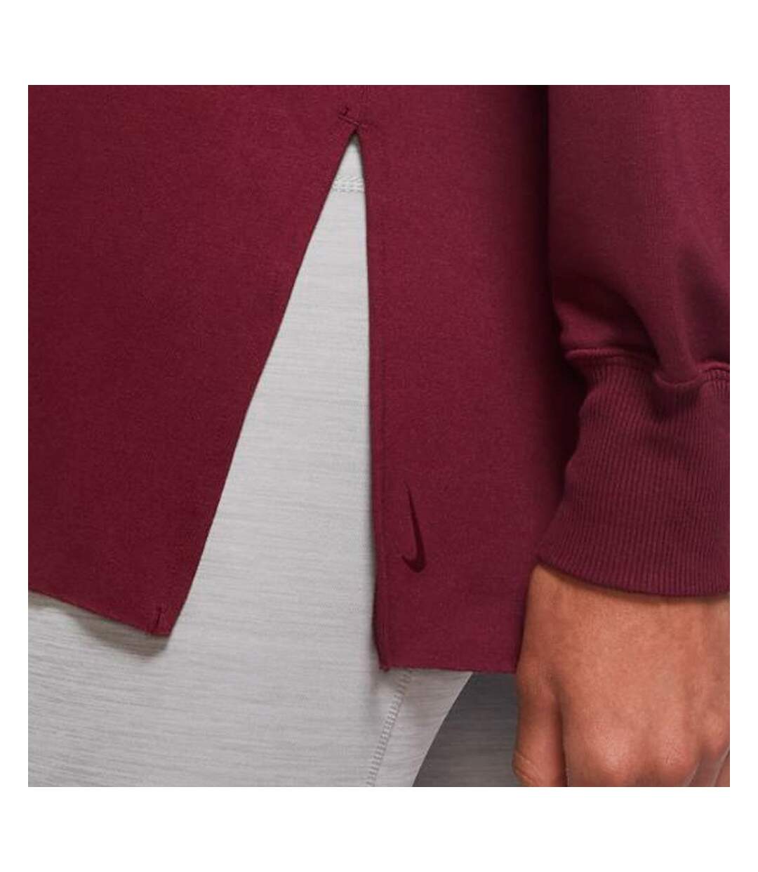 Sweat Bordeaux Femme Nike Yoga