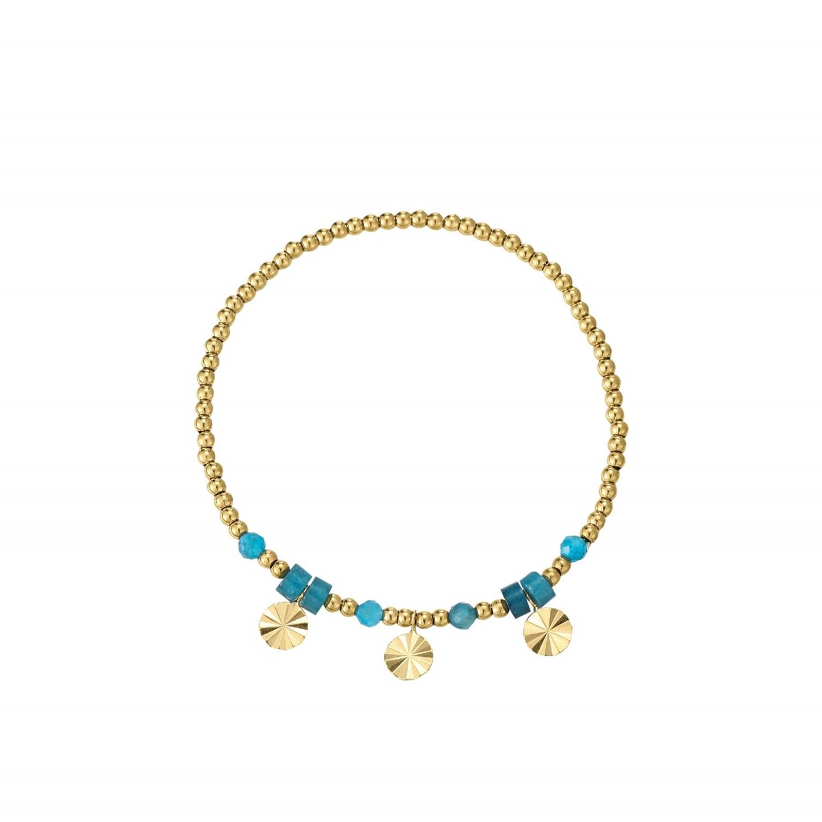 Bracelet Cancun Pierres Apatite bleue