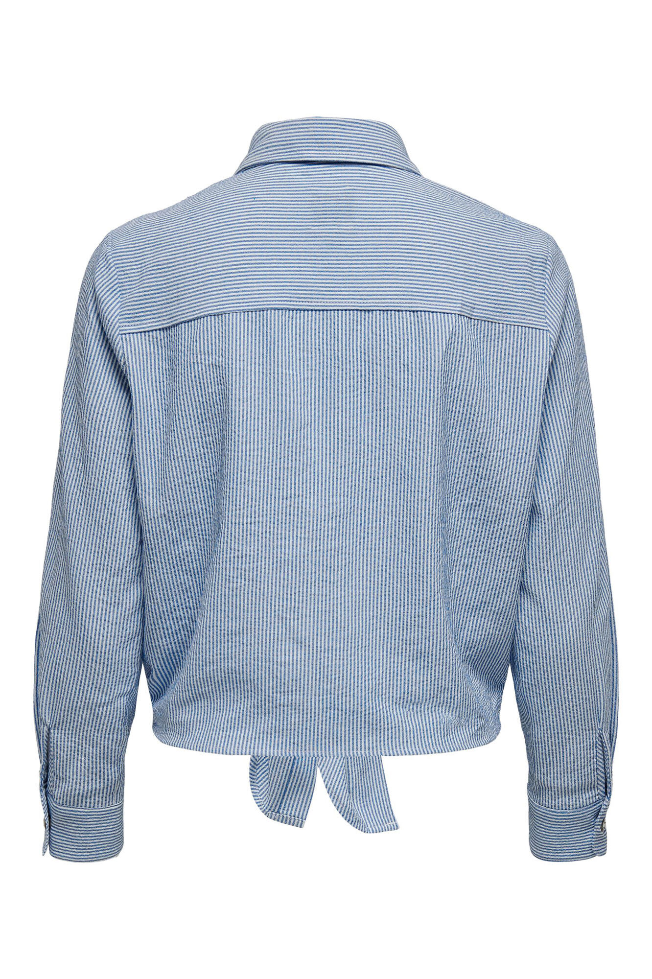 camisa com laço no pescoço