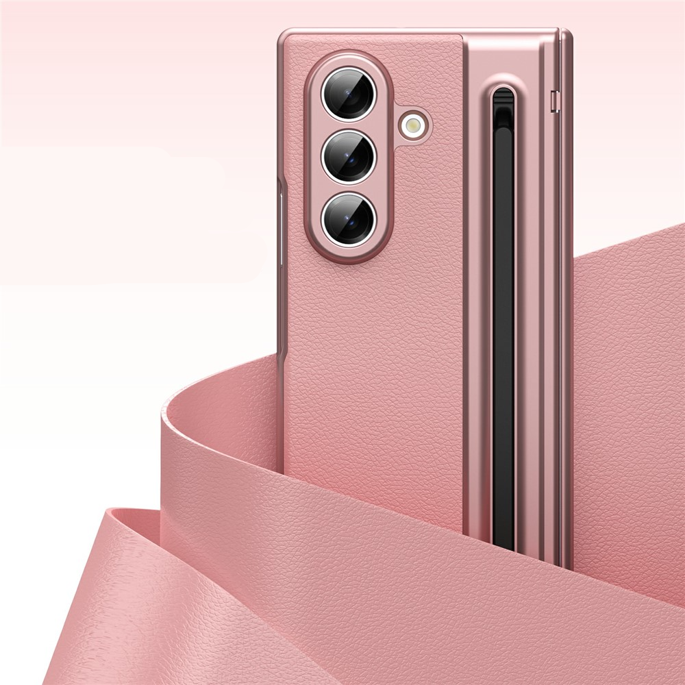 Samsung Galaxy Z Fold7 Hardcase Schutzhülle mit Touch Pen   Display Schutzglas - Rosa