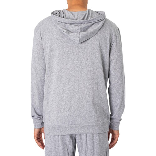 BOSS - Conjunto Con Capucha Lounge Linked Gris