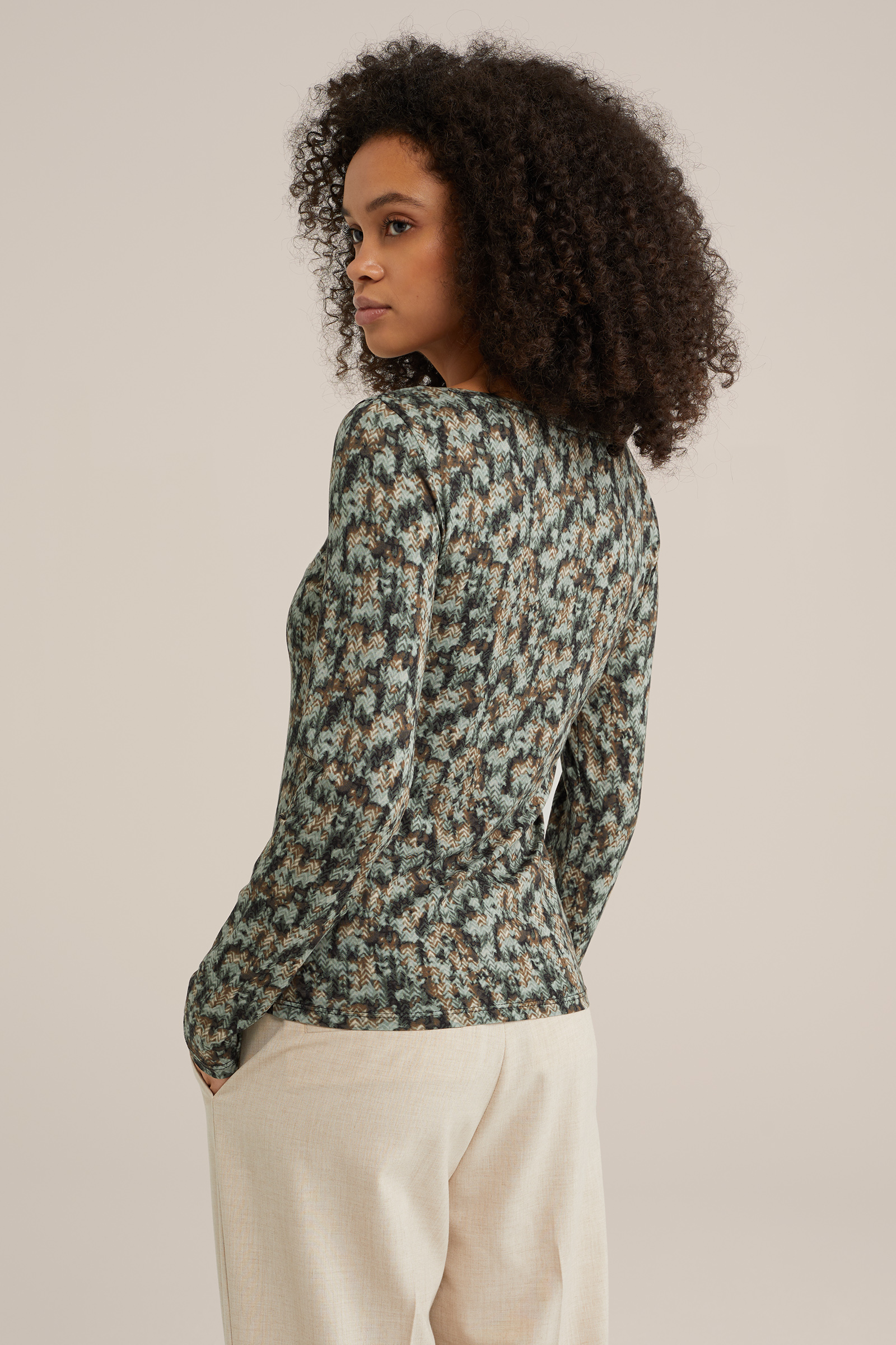 T-shirt met dessin WE Fashion Groen