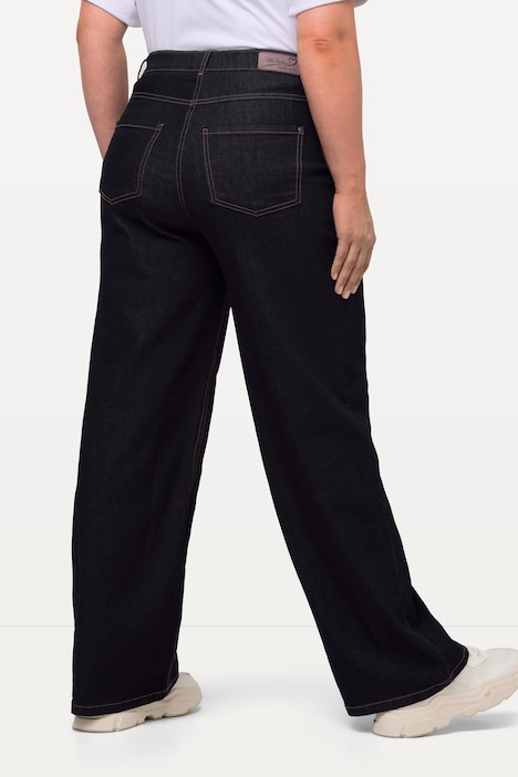 Jeans Mary, weites Bein, 5-Pocket-Schnitt, Komfortbund