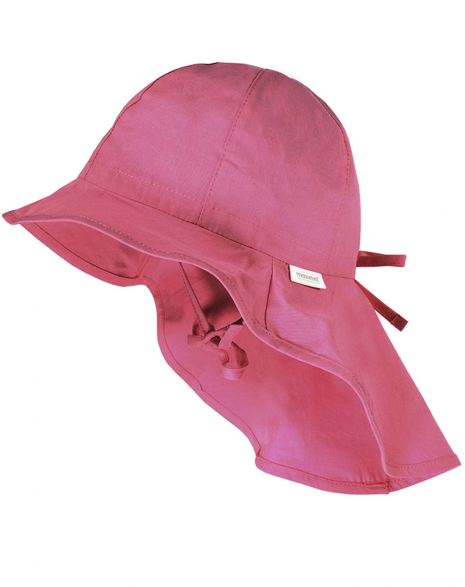 Sommerhut SCHLEIFE mit Nackenschutz in dark rose