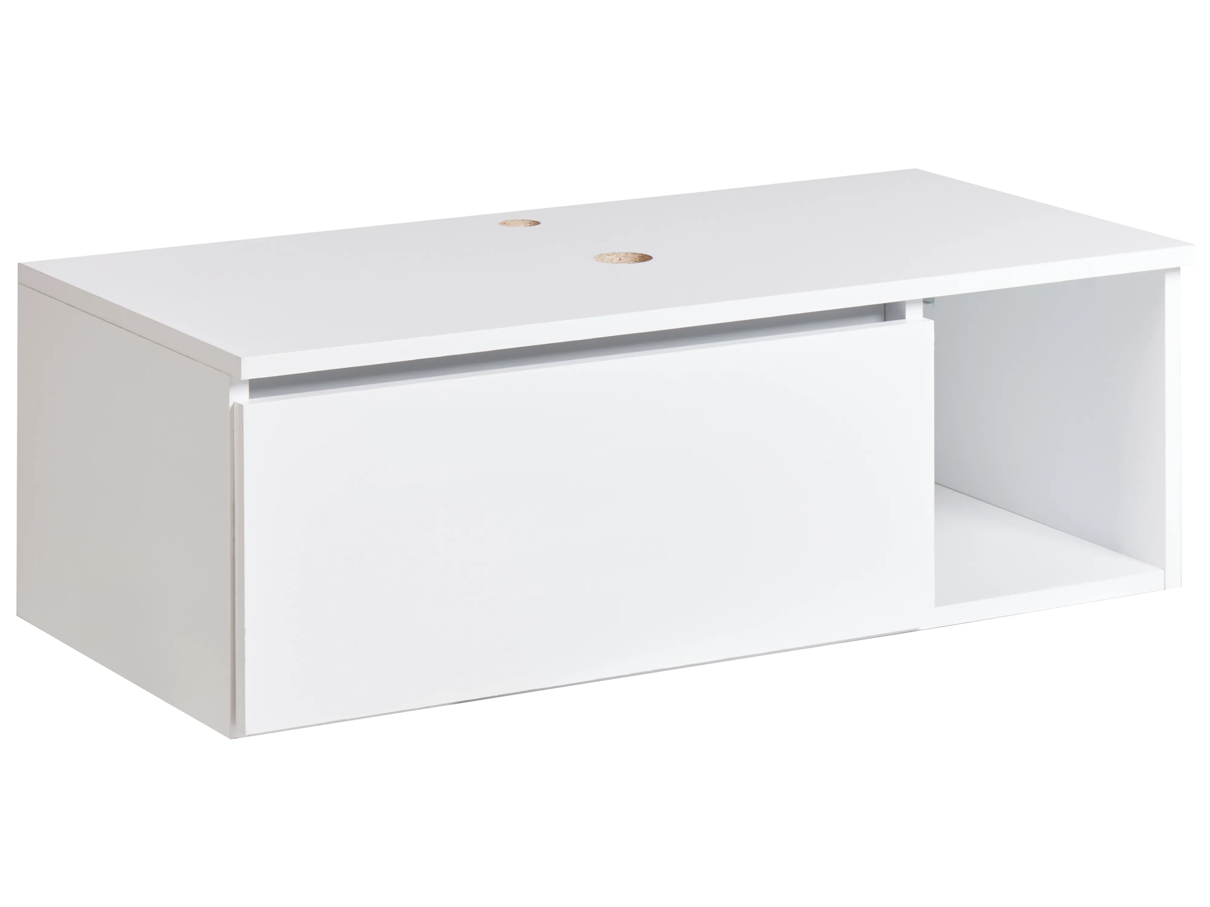 Wandgemonteerde wastafelkast RUPANCO 80 cm Wit
