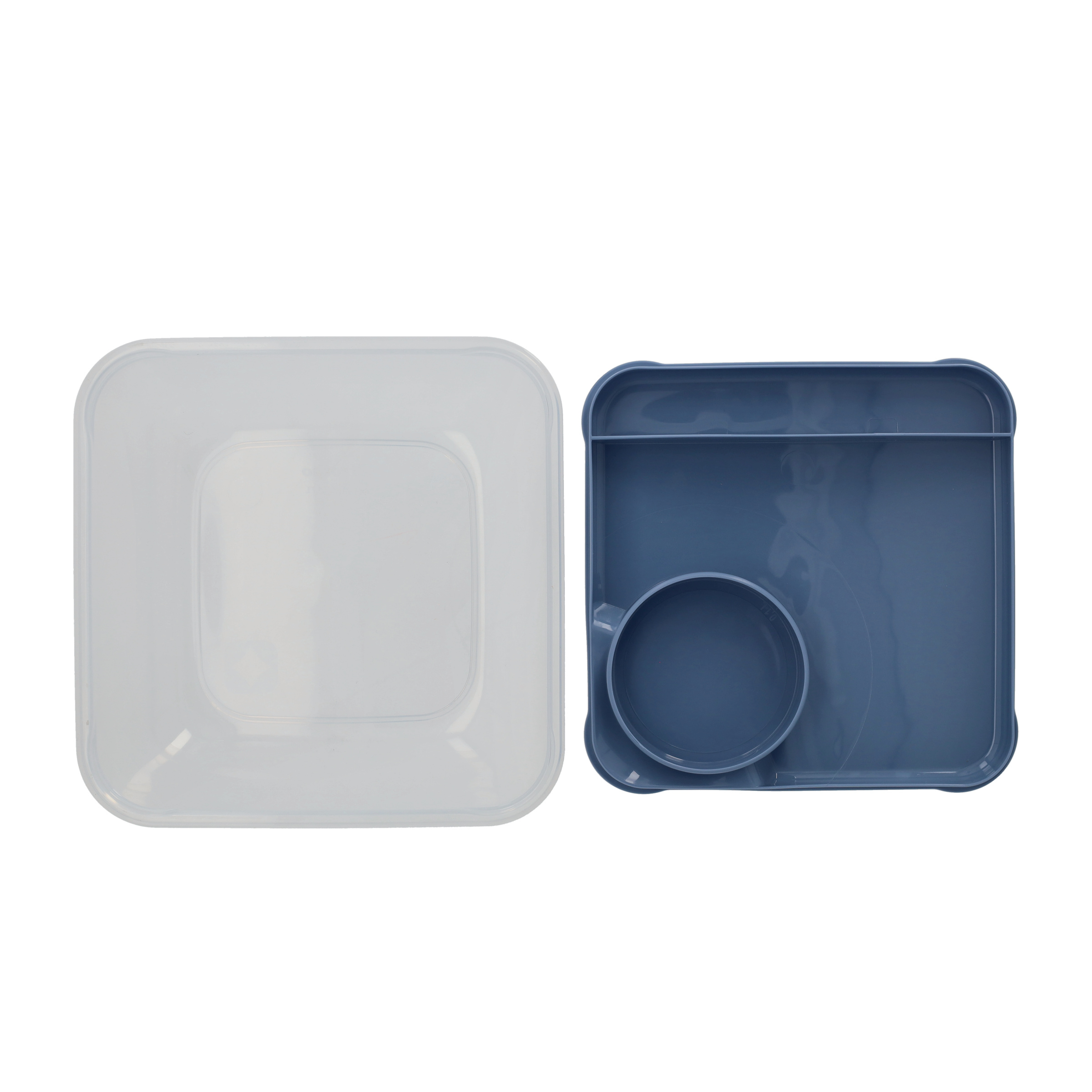 (1.7l) MEMORY Salatbox Frischhalte Dose Auslaufsichere Lunch Box Aufbewahrungs Behälter mit Deckel   Besteck (1009206161) - Horizon Blue