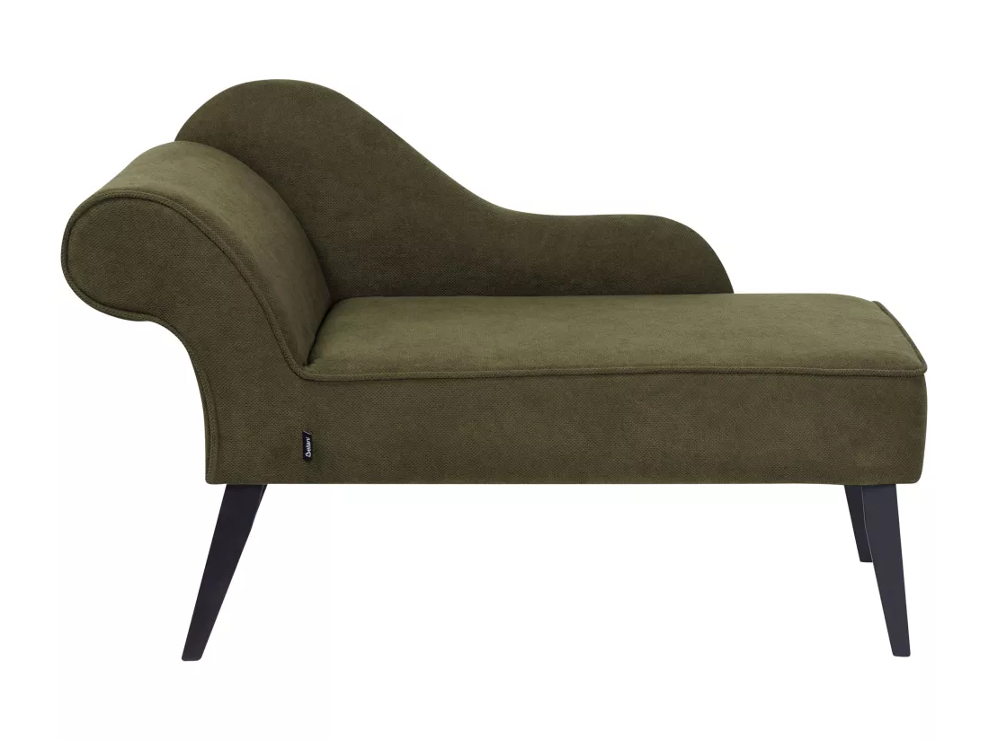 Divan côté droite en tissu vert olive BIARRITZ