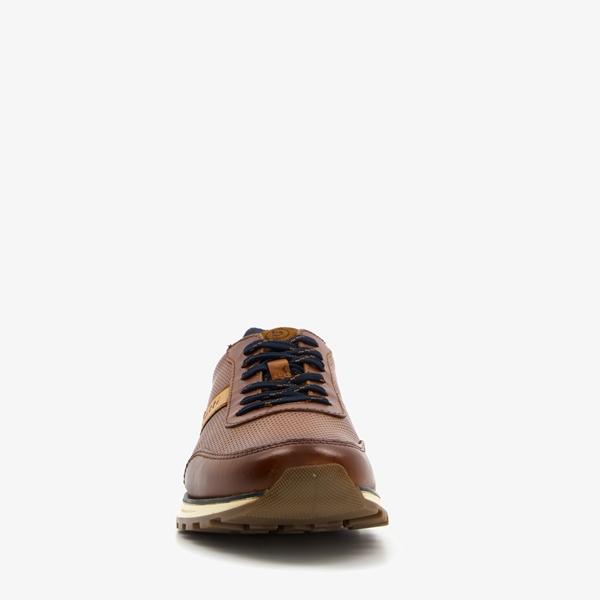 Bugatti leren heren sneakers bruin/cognac