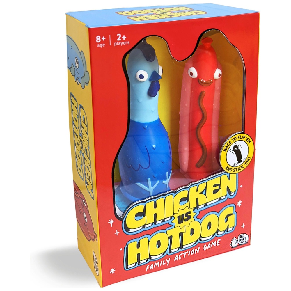 Hähnchen gegen Hotdog – Familienspiel