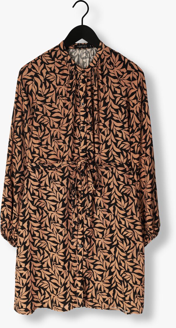 YDENCE taupe ydence mini jurk dress loa