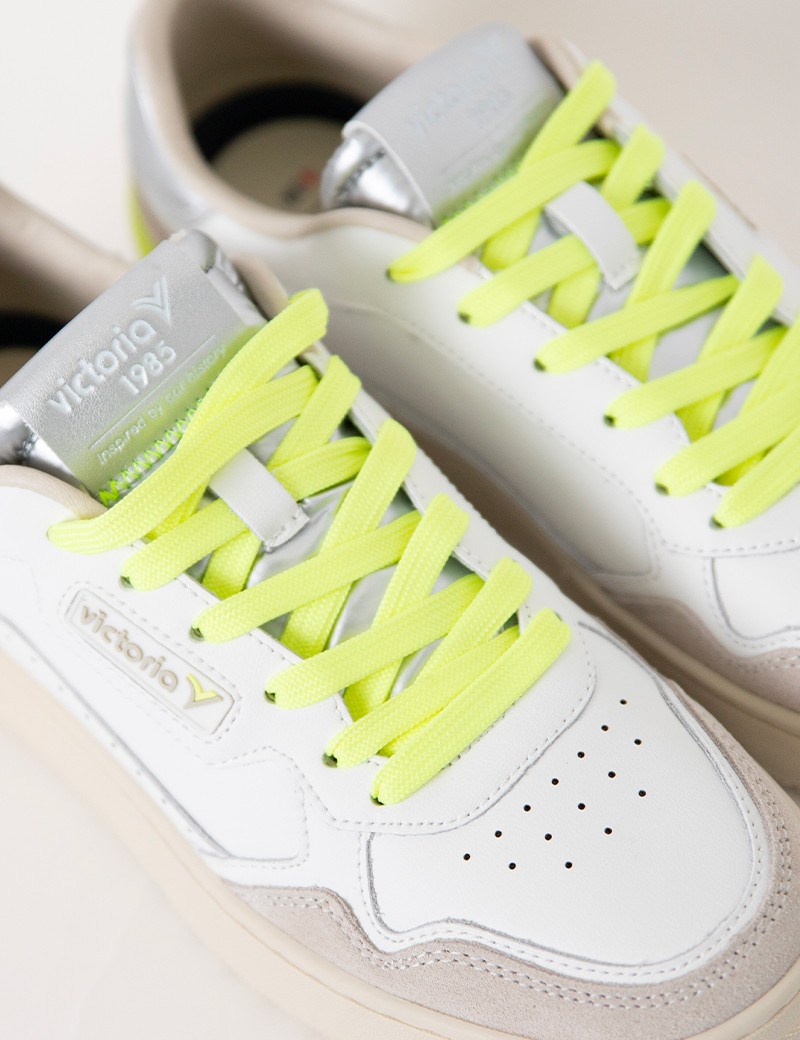 VICTORIA BASKETS FEMME C80 SOFT NEON PLATA