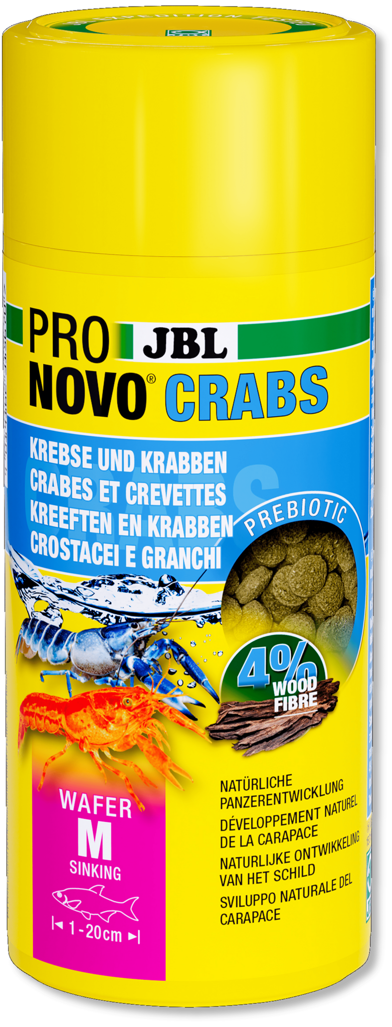 JBL Pronovo Crabs Wafer M 250ml | Zinkende voederwafers