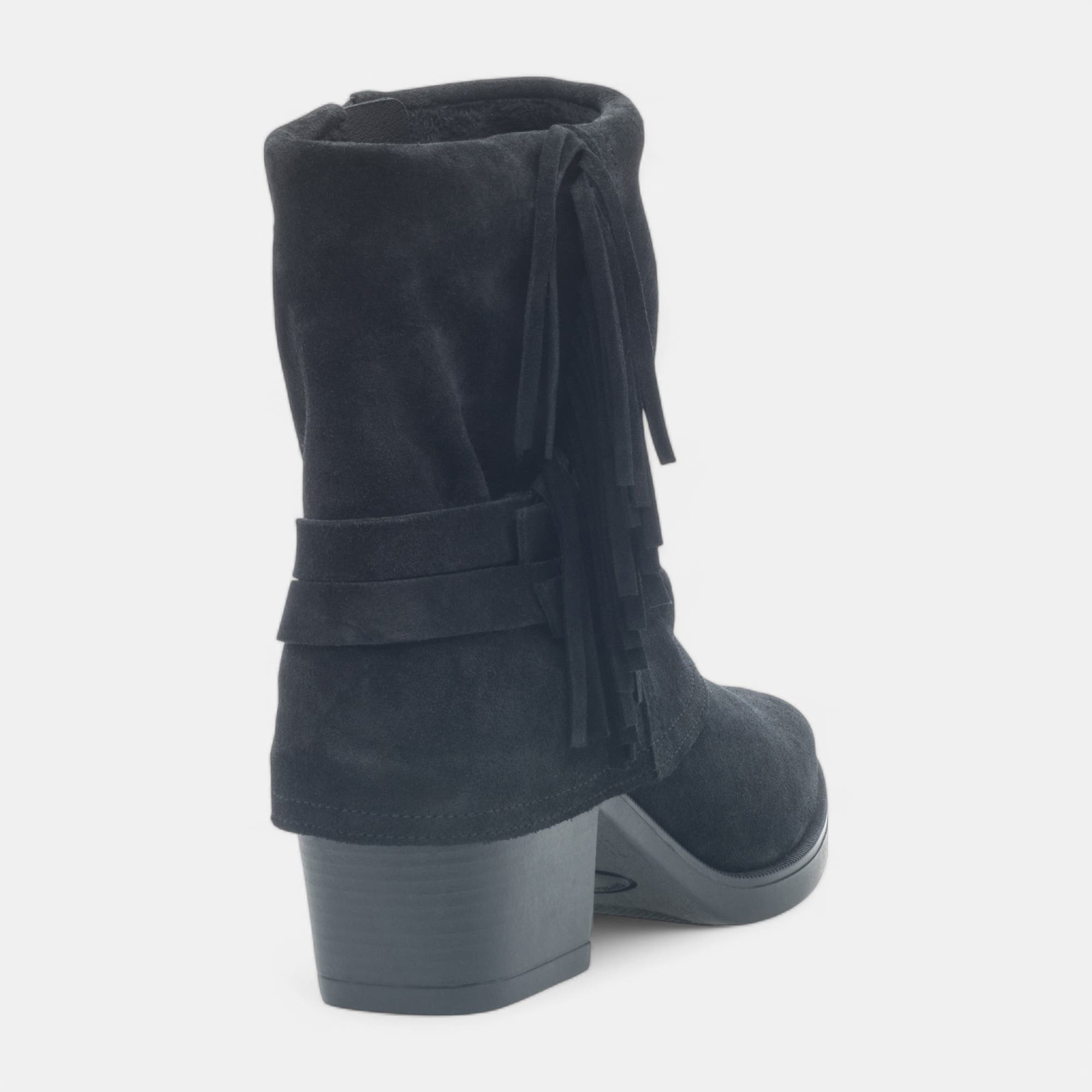 Santiags à talon Femme en cuir noir