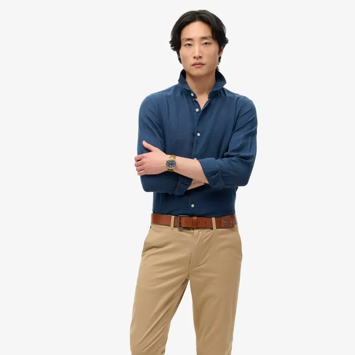 Superdry Vacation Linen LS Overhemd Heren