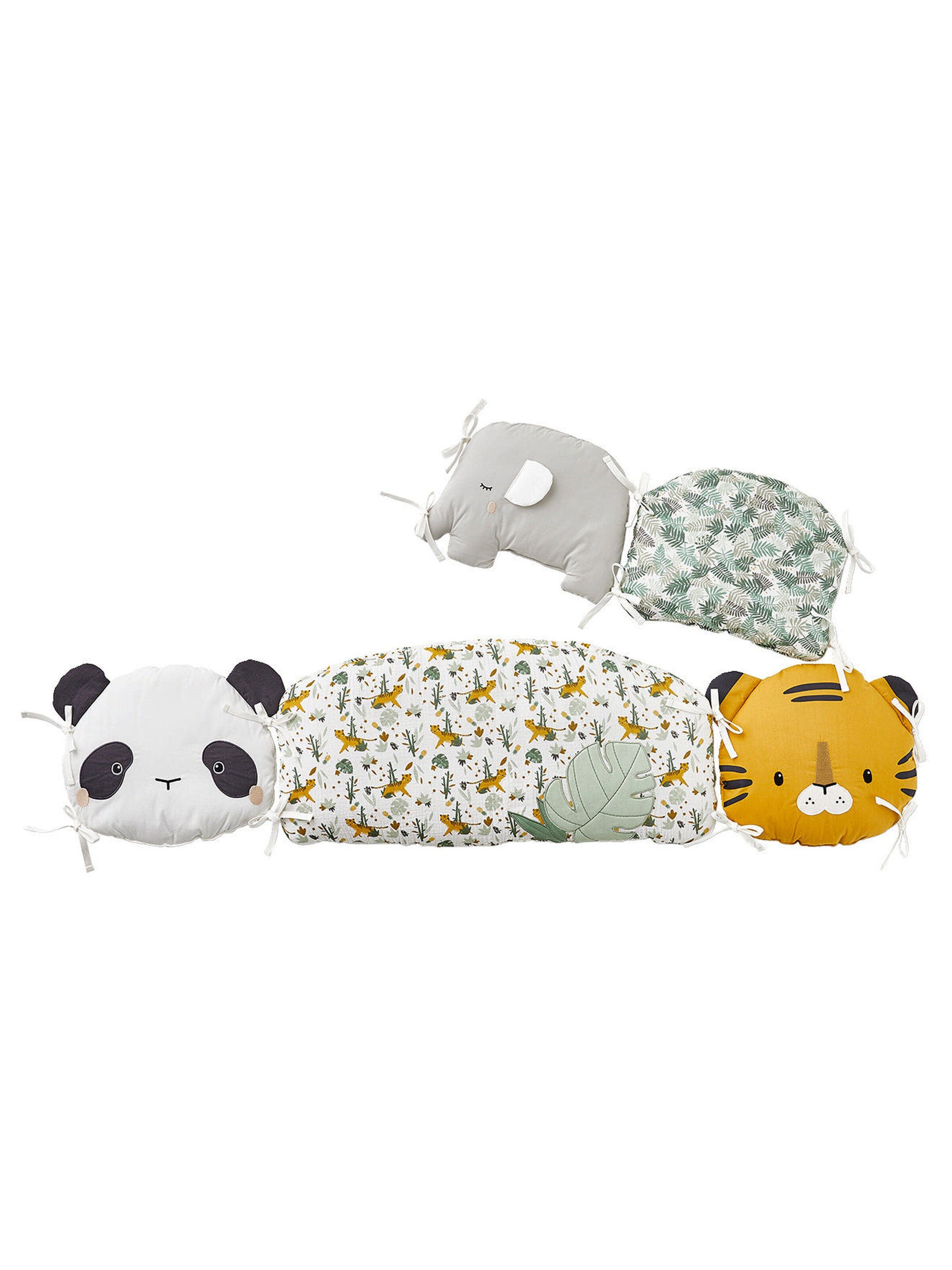 Vertbaudet Baby Bettumrandung / Polster für Laufgitter PANDAFREUNDE mehrfarbig
