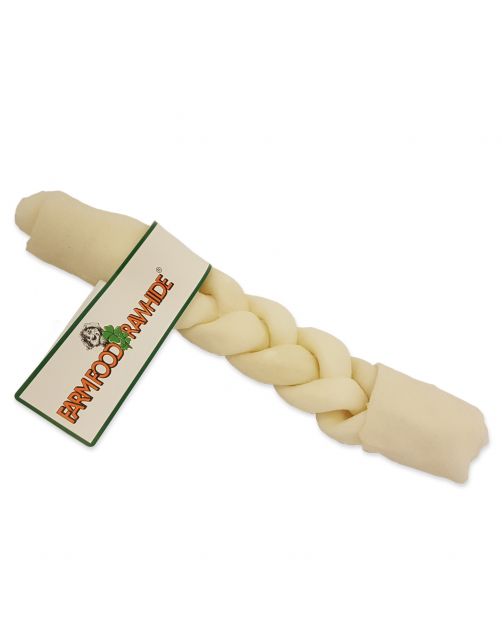 Farm Food Rawhide Dental Braided Stick Rund - Hondensnacks