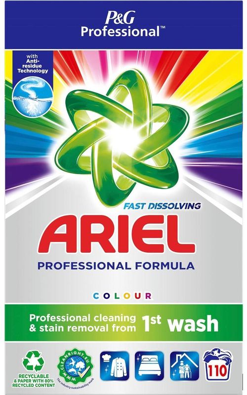 Ariel Professional - Waspoeder - Gekleurde Was - 110 Wasbeurten