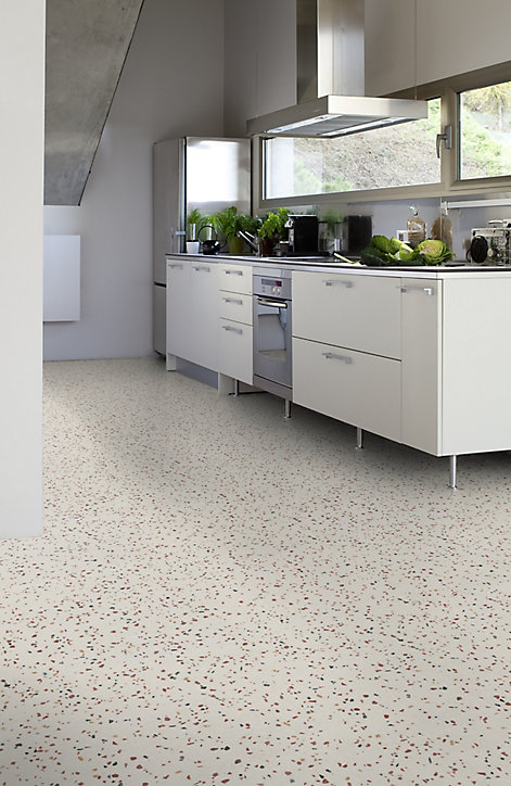 Revêtement sol PVC Texline confetti beige (vendu au m²)