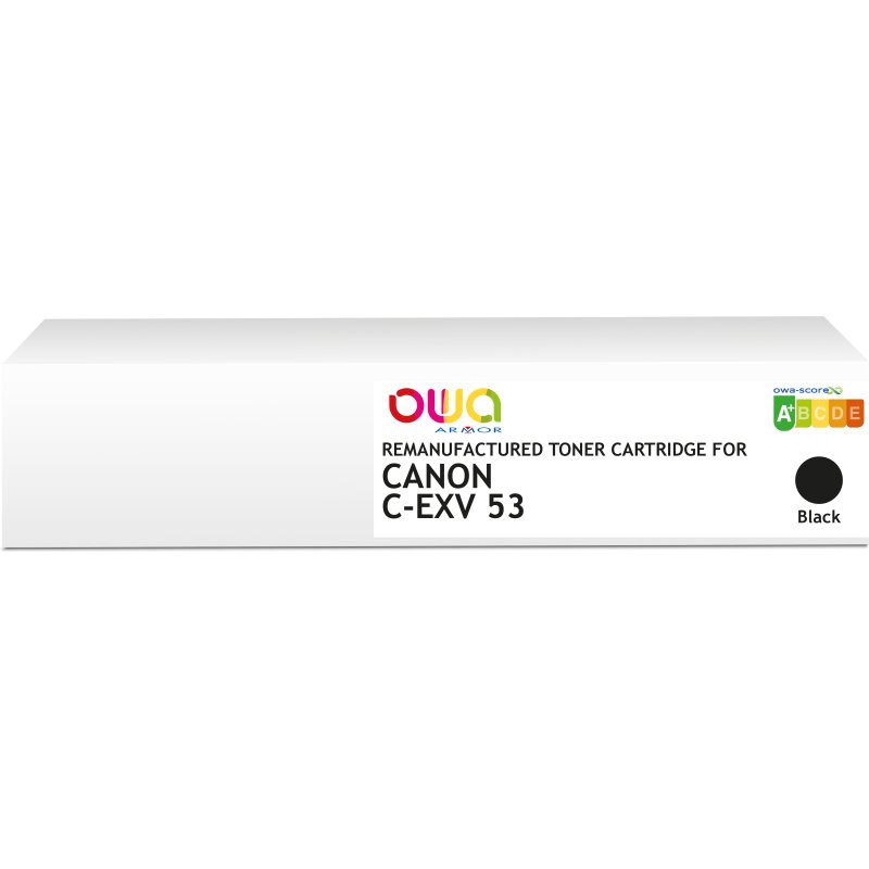 Toner remanufacturé OWA - standard - Noir - pour CANON C-EXV53
