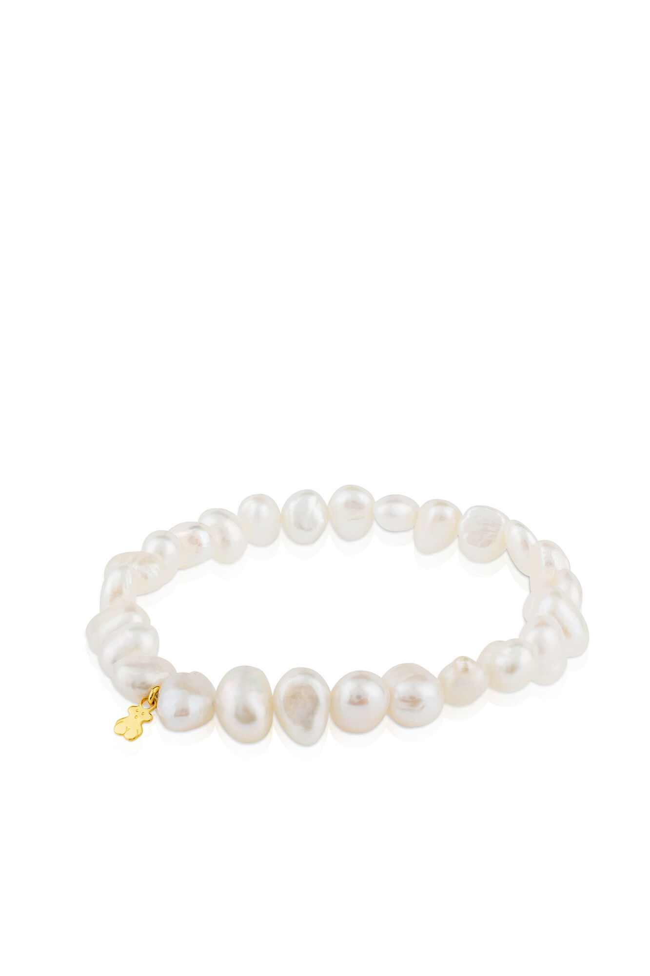 Pulseira Sweet Dolls com Pérolas Cultivadas e Ouro - Amarela