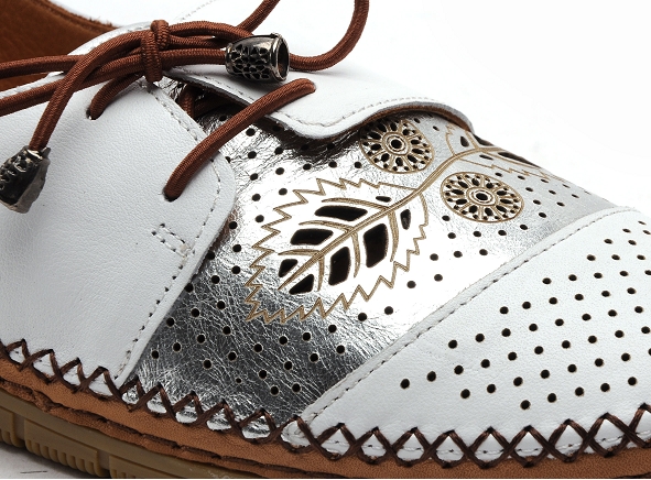 Coco abricot basses femme mirvaux blanc