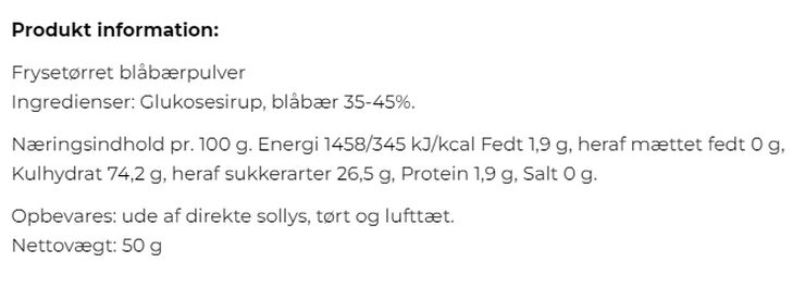 Mill & Mortar Blåbærstøv Rød