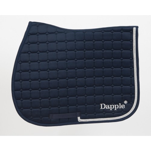 Protetor de sela para cavalo em azul marinho/diamante/prata