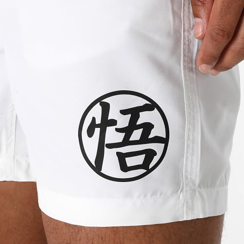 Short De Bain Goku Kanji Blanc