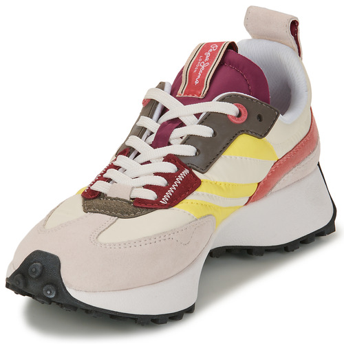Pepe jeans - LUCKY MAIN - Blanc / Beige / Bordeaux