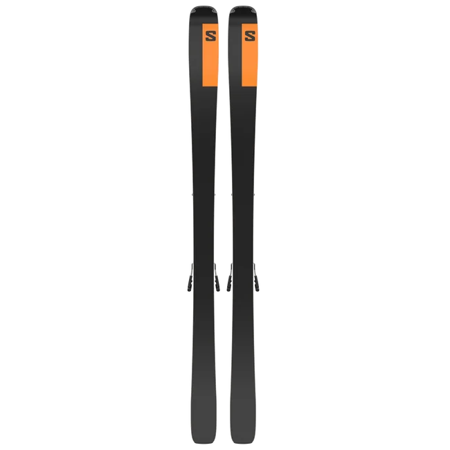 STANCE 84 (and M12)  All Mountain-Ski-Set, Unisex Black/NeonOrange/Dove
