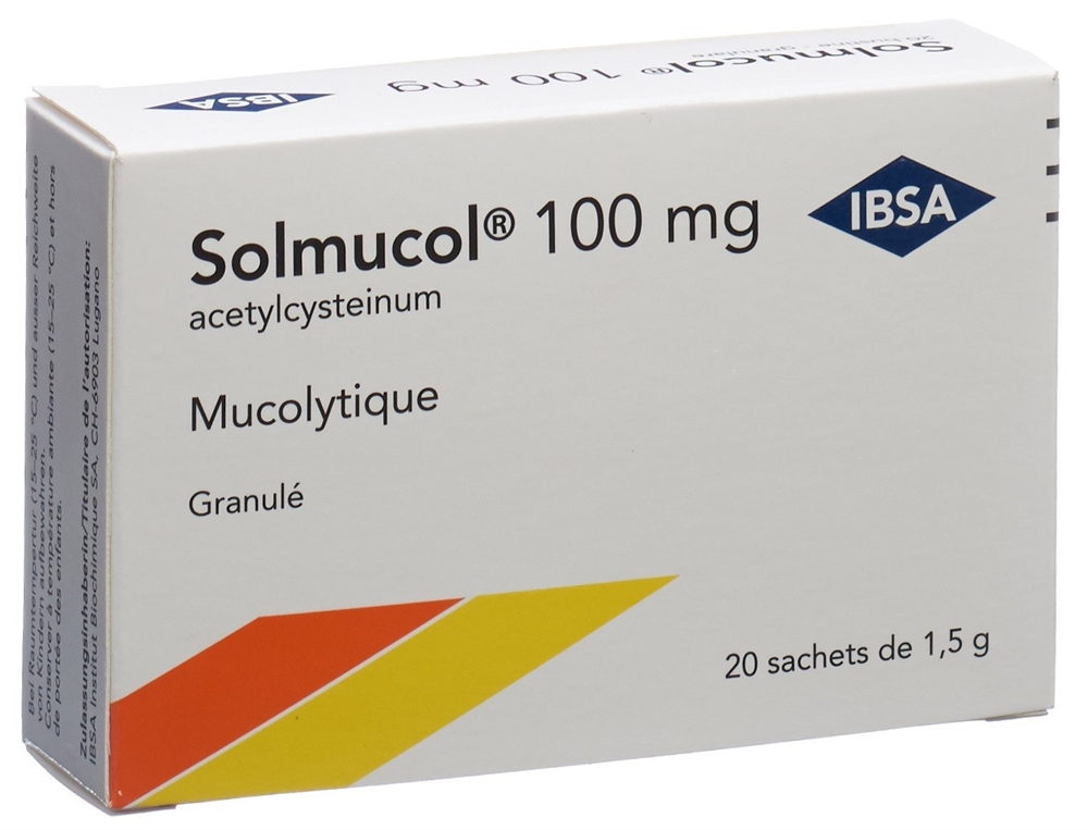 SOLMUCOL Gran 100 mg ohne Zucker Btl 1.5 g