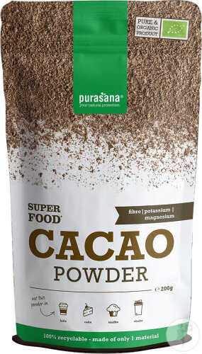 Purasana Super Food Poudre De Cacao Bio Sachet 200g