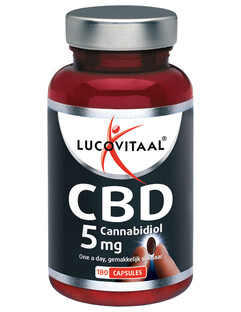 Lucovitaal CBD Cannabidiol 5mg Capsules 180CP