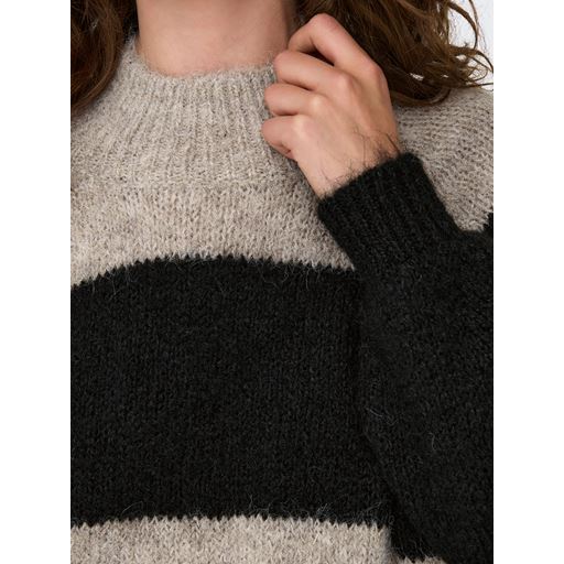 JDY Zoey Life Striktrøje, Chateau Gray/Black, M