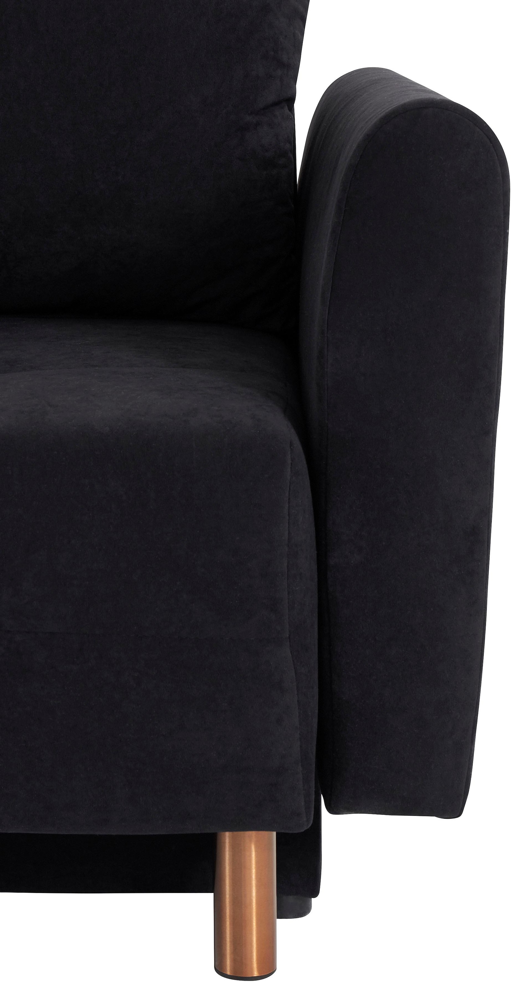 INOSIGN Schlafsofa »Nordic« mit Federkern und Metallbeinen, Steppung im Sitzbereich