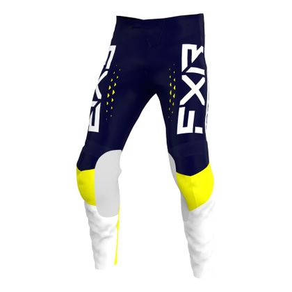 Pantalon cross FXR CLUTCH PRO MIDNIGHT/WHITE/YELLOW ENFANT - Noir / Jaune