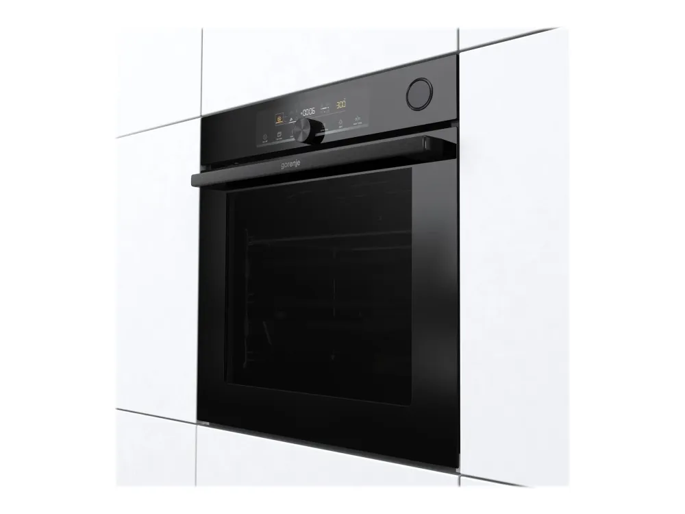 Gorenje Advanced BPSA6747A08BG - Ovn - med dampfunktion - til indbygning - niche - bredde: 56 cm - dybde: 55 cm - højde: 59 cm - med selv-rengøring - Klasse A  - sort