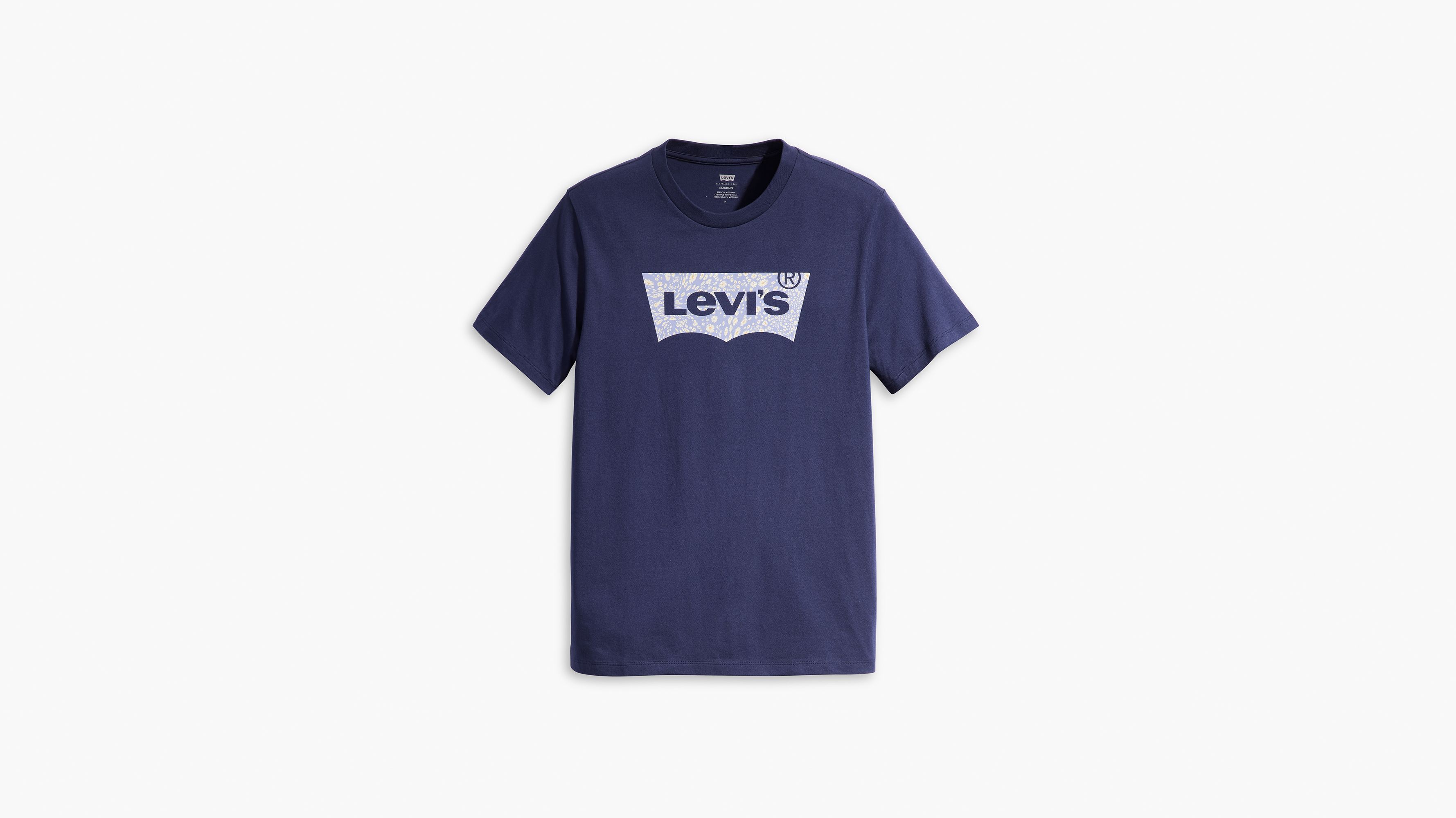T-shirt graphique Classic - Batwing Floral Fill Naval Academy - Bleu