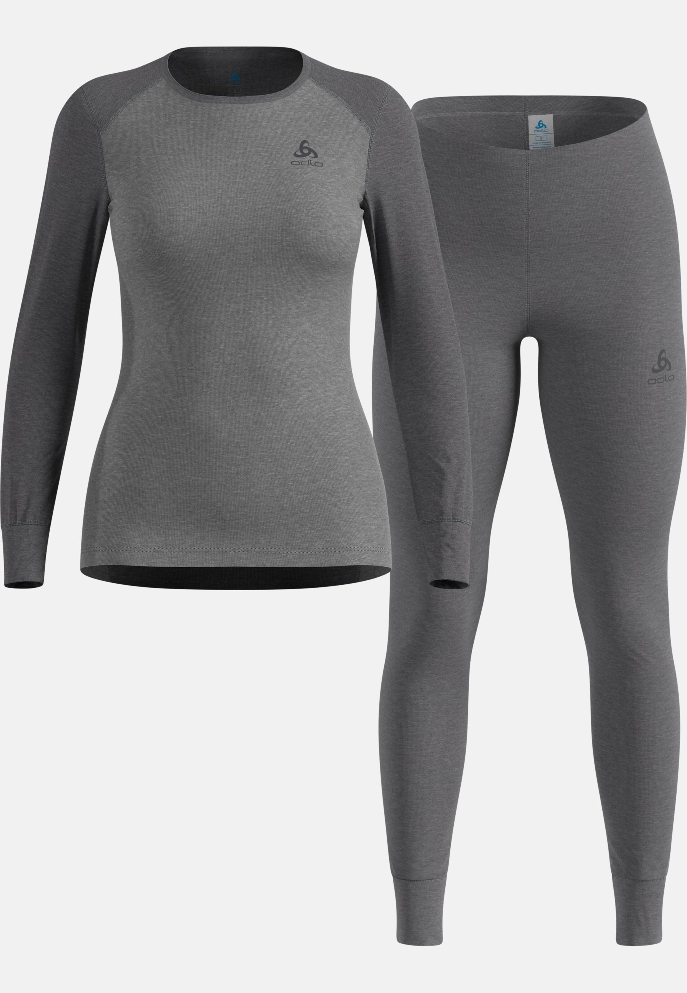 Active Warm Base layer Set in dark grey melange - grey melange