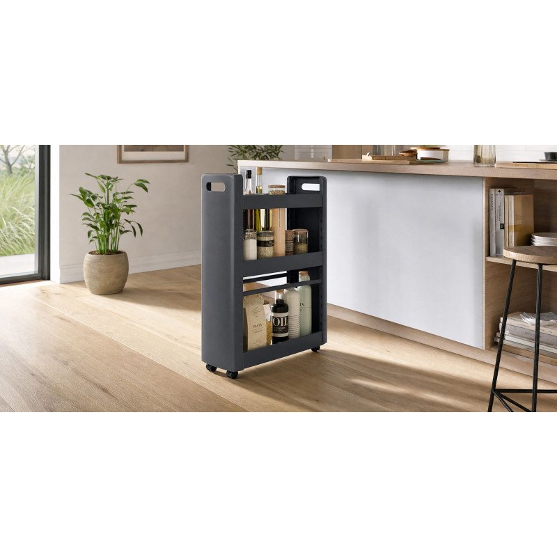 Desserte mobile MOBILO, 3 tablettes, PP