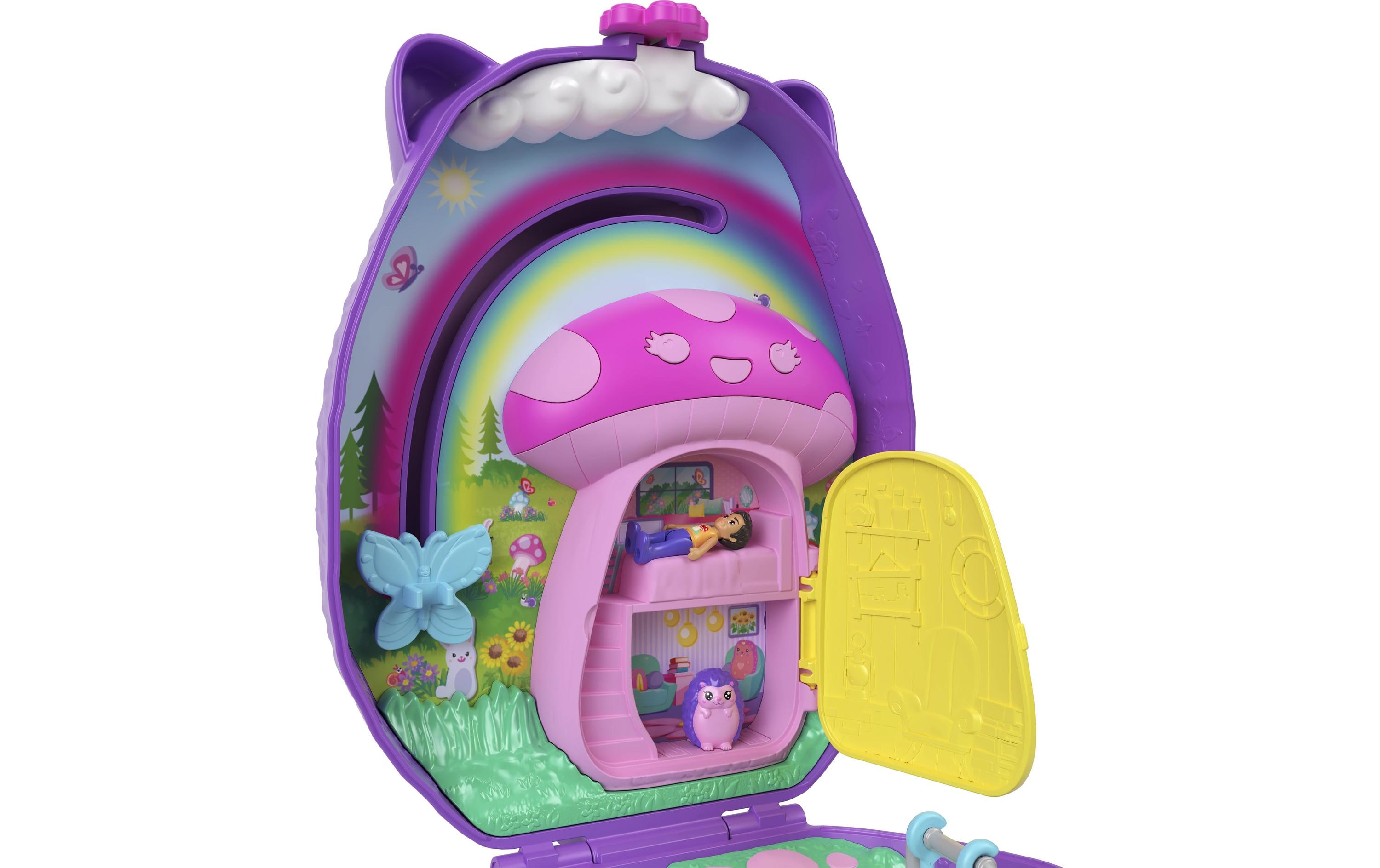 Spielset Igel-Mama & Baby SchatulleHandtaschen-Spielset mit 2 Puppen & 16 Accessoires inklusive Haustieren
