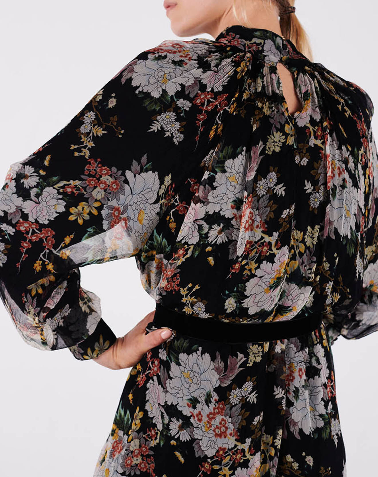 Swildens Robe Chiara imprimée noire