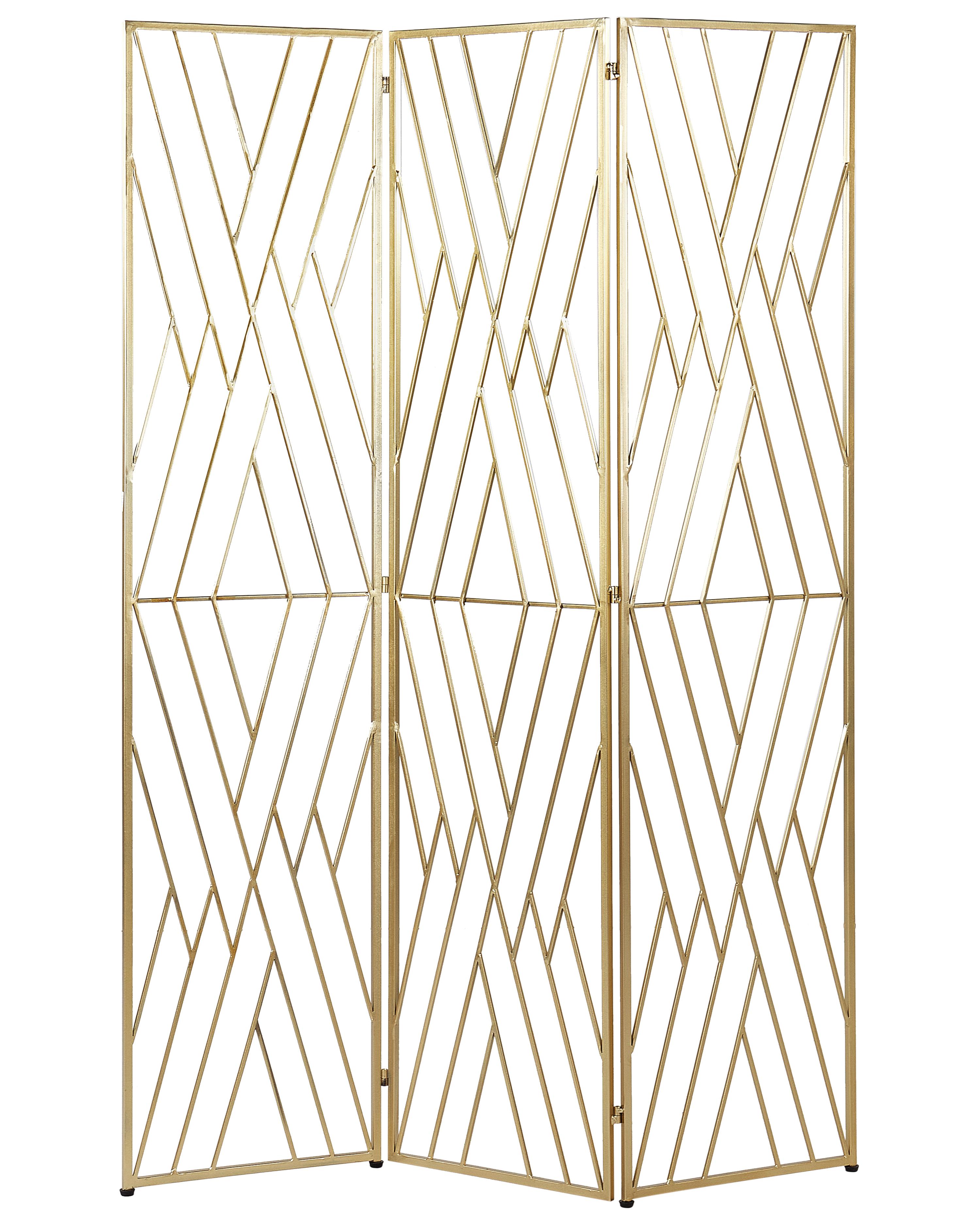 Roomdivider met 3 panelen ASOLO Goud 117 cm 170 cm