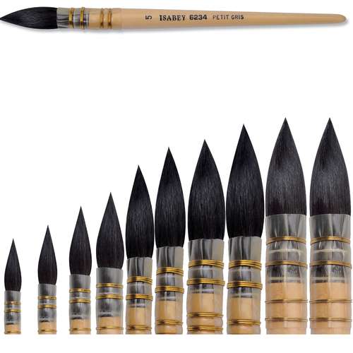 ISABEY Französischer Aquarellpinsel, extra groß Serie 6234