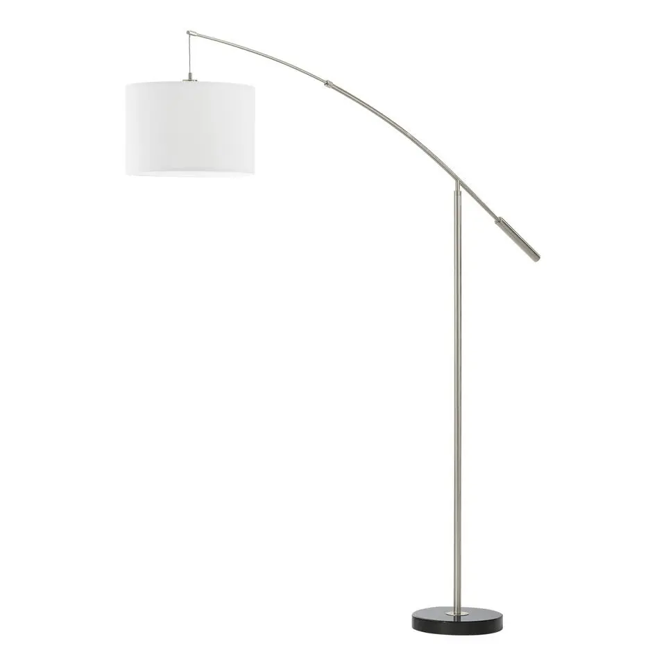 EGLO Nadina Vloerlamp - E27 - 195 cm - Grijs/Wit