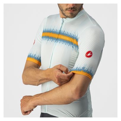 Maillot Manches Courtes Castelli Grimpeur Bleu